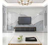 Tzxztt Lignes Abstraites Tridimensionnelles Effet Marbre Art Papier Peint 3E Moderne Soie Texturée Haut De Gamme IdéAl Pour Le Salon Et La Chambre à Coucher-350cm×256cm