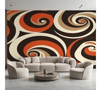 Tzxztt Minimaliste Abstrait Coloré Rayures En Spirale Papier Peint 3E Moderne Soie Texturée Haut De Gamme IdéAl Pour Le Salon Et La Chambre à Coucher-150cm×105cm