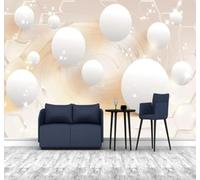 Tzxztt Minimaliste En Trois Dimensions Art Sphère Géométrie Espace Papier Peint 3D Moderne Soie Texturée Haut De Gamme Idéal Pour Le Salon Et La Chambre à Coucher-250cm×170cm