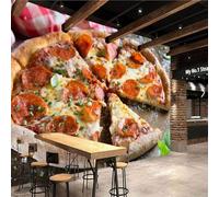 Tzxztt Nourriture Pizza Affiche Restaurant Restauration Rapide Papier Peint 3E Moderne Soie Texturée Haut De Gamme IdéAl Pour Le Salon Et La Chambre à Coucher-200cm×140cm