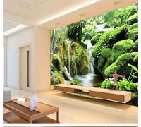 Tzxztt Paysages Cascades Nature Forêt Paysages Papier Peint 3D Moderne Soie Texturée Haut De Gamme Idéal Pour Le Salon Et La Chambre à Coucher-200cm×140cm