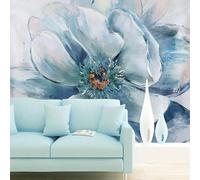 Tzxztt Peinture à L'Huile D'Une Fleur De Magnolia Papier Peint 3d Moderne En Soie GaufréE MatéRiau IdéAl Pour Le Salon Et La Chambre à Coucher-150cm×105cm