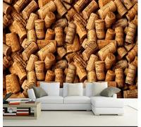 Tzxztt Rétro Bouchons De Vin Boîte Espace Café Art Papier Peint 3D Moderne Soie Texturée Haut De Gamme Idéal Pour Le Salon Et La Chambre à Coucher-430cm×300cm