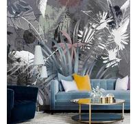 Tzxztt Rétro Dessiné À La Main Château Plantes Fleurs Papier Peint 3d Moderne Soie Texturée Haut De Gamme IdéAl Pour Le Salon Et La Chambre à Coucher-200cm×140cm