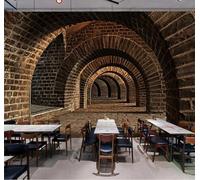 Tzxztt Rétro En Trois Dimensions Tunnel Extension Spatiale Art Papier Peint 3E Moderne Soie Texturée Haut De Gamme IdéAl Pour Le Salon Et La Chambre à Coucher-250cm×170cm