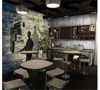 Tzxztt Rétro Mur En Briques Peint À La Main Personnages Personnages Papier Peint 3D Moderne Soie Texturée Haut De Gamme Idéal Pour Le Salon Et La Chambre à Coucher-250cm×170cm