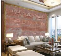 Tzxztt Rétro Nostalgie Original Mur En Béton Mur En Briques Papier Peint 3D Moderne Soie Texturée Haut De Gamme Idéal Pour Le Salon Et La Chambre à Coucher-300cm×210cm