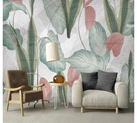 Tzxztt Rétro Vert Tropical Plantes Feuilles Papier Peint 3D Moderne Soie Texturée Haut De Gamme Idéal Pour Le Salon Et La Chambre à Coucher-200cm×140cm