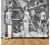 Tzxztt Sculpture Originalité Relief Art Bas Relief Personnages Papier Peint 3D Moderne Soie Texturée Haut De Gamme Idéal Pour Le Salon Et La Chambre à Coucher-300cm×210cm
