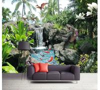 Tzxztt Tridimensionnel Dinosaures Plantes Fleurs Petits Poissons Papier Peint 3E Moderne Soie Texturée Haut De Gamme IdéAl Pour Le Salon Et La Chambre à Coucher-430cm×300cm