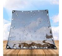 TZYYAO Bâche PVC Transparente Résistant à L’Eau,0.5m 0.8m 1m 1.5m 2m 2.8m Panneaux Latéraux De Bâche Clair Noire,Extérieur Pergola Patio Bâche en Plastique,Renforcés œillets
