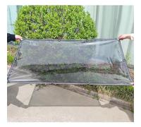 TZYYAO Panneaux Latéraux en Bâche Transparente De Pergola Extérieure,Bâches en Plastique Noir Clair De 0,35mm,100% Bâche en PVC Imperméable à l'eau,Bâche Pliable Anti-Pluie