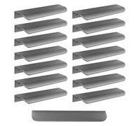 TZYYAO Poignées D'armoire De Cuisine,Poignées De Porte Invisibles En Aluminium,Poignée De Meuble De 120/200/300/500mm,Poignées Pour Armoires,Tiroirs,15 Pièces,Gray-600mm/23.6in