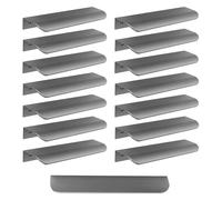 TZYYAO Poignées D'armoire De Cuisine,Poignées De Porte Invisibles En Aluminium,Poignée De Meuble De 120/200/300/500mm,Poignées Pour Armoires,Tiroirs,15 Pièces,Gray-500mm/19.7in