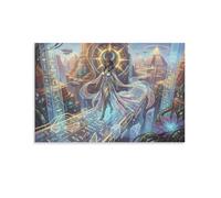 TZZKLAMNYO Déesse égyptienne du futur Art Mural Toile Sans Cadre Modern HD Tableau Affiche Décoration D'intérieur Pour Salon, Bureau, Cadeau 20x30inch(50x75cm)