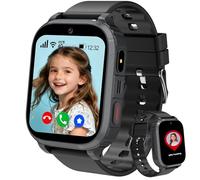 Tzzulsx 4G Montre Connectée Enfant GPS, Montre GPS Enfant Tracker avec WiFi Appel Vidéo SOS Chat Familial Jeux Mode Classe, Montre Telephone avec SIM Cadeau Filles Garçons