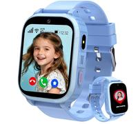 Tzzulsx 4G Montre Connectée Enfant GPS, Montre GPS Enfant Tracker avec WiFi Appel Vidéo SOS Chat Familial Jeux Mode Classe, Montre Telephone avec SIM Cadeau Filles Garçons