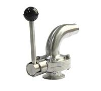 TZZVFRCR Vanne Papillon coudée à Trois Pinces de 1,5" en Acier Inoxydable SS304, 1-1/2" 19-38 mm, Un côté(38mm)