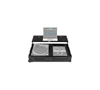 UDG FlightCase Scratch (Turntable Battle/PLX-CRSS12 & Mixeur 10"/30,5 cm) Noir Plus (ordinateur portable, chariot et roues)