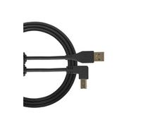 U 95004 Bl - Câble UDG USB 2.0 A-B Noir Coudé 1m