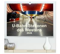 U-Bahn-Stationen des Westens (hochwertiger Premium Wandkalender 2026 DIN A2 quer), Kunstdruck in Hochglanz: U-Bahnstationen aus NRW