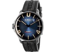 U-Boat 8704/D Darkmoon Blue SS Soleil Montre homme 44mm 5ATM