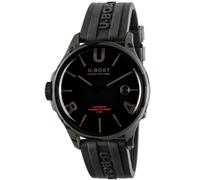 UBOAT Montre analogique pour Homme à Quartz avec Bracelet en Acier Inoxydable mid-39922, Noir