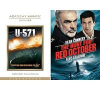 U-Boat Military Submarine 571 + The Hunt For Red October Double Feature DVD 2 Sub pack Films
