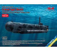 U-Boat Modèl'Molch ', Allemand WWII Midget Submarine (100% New Moules) 1:72 Kit