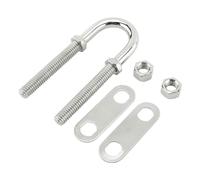 U-Bolt - Heavy Duty Stainless Hardware | 1x Sturdy Marine U-Bolt - Versatile Tools & Home Improvement For Yacht Anchors Deck Equipment Dock Maintenance Machinery Fastening