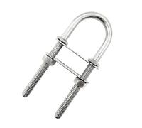 U-Bolt - Heavy Duty Stainless Hardware | Sturdy Marine U-Bolt - Versatile Tools & Home Improvement For Yacht Anchors Deck Equipment Dock Maintenance Machinery Fastening