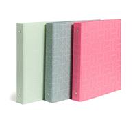 U Brands Assortiment de classeurs en plastique durable de 2,5 cm - Marques artistiques ; lot de 3