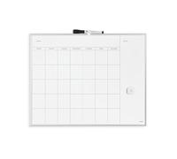 U Brands magnétique Calendrier mensuel effaçable à sec Silver Frame