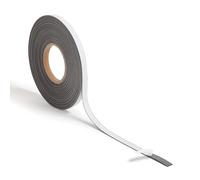 U Brands Rouleau de ruban adhésif magnétique effaçable à sec, fournitures d'organisation de bureau, noir, 1,3 cm x 15,2 m