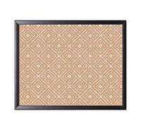 U Brands Tableau d'affichage en liège, 40,6 x 50,8 cm, cadre en bois noir, impression motif diamant tendance (2883U00-01)