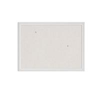 U Brands Tableau d'affichage en lin de ferme, 58,4 x 43,2 cm, cadre style bois blanc, surface d'épinglage de qualité industrielle