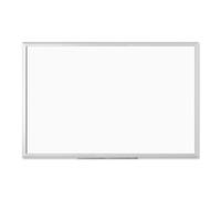 U Brands Tableau effaçable à sec magnétique Value Pack de démarrage, 88,9 x 58,4 cm, cadre aluminium argenté Tableau effaçable à sec S2' - 4' blanc