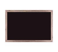U Brands Tableau noir craie, Tableau magnétique mural 91 x 61 cm, Surface mate aimantée, Cadre bois rustique, Pour bureau maison école, Idéal pour organisation et créativité