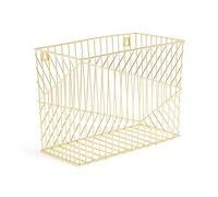 U Brands Vena Collection Organiseur de dossiers à suspendre en métal, format lettre, accessoire de bureau, doré