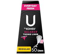 U By Kotex Barely There Thong Panty Liners, 50 Count