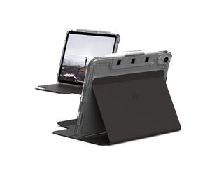 U by UAG [U] Lucent Étui pour Apple iPad 10.9 Coque (10e génération / 2022) [Réveil/Veille, Rabat Frontal magnétique, Apple Pencil Support] Noir (Transparent)