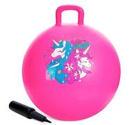 U&C Planet 18 Pouces Space Hoppers pour Les Enfants,Ballon de Saut avec poignée, Ballon Gonflable Licorne, Ballon Sauteur avec Pompe pour garçons et Filles de 3 à 8 Ans