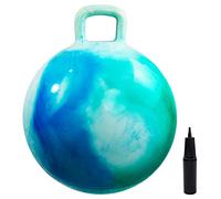 U&C Planet 55 cm Ballon Sauteur pour Enfants 7 à 12 Ans avec Pompe | Charge Max. : 100 kg, Gonflable & Base Antidérapante, l'Intérieur et l'Extérieur, Cadeau pour Garçons et Filles, Bleu Nuage