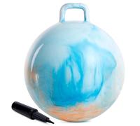 U&C Planet Ballon Sauteur 50 cm Hopperball pour Enfants de 6 à 9 Ans Bouncy Ball en PVC Robuste avec Pompe à Air Bouncy Hopper pour Sauter et Jouer à l'Intérieur ou à l'Extérieur