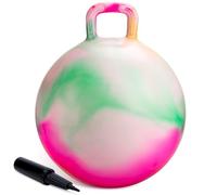 U&C Planet Ballon Sauteur 55 cm Hopperball pour Enfants de 7 à 12 Ans Bouncy Ball en PVC Robuste avec Pompe à Air Bouncy Hopper pour Sauter et Jouer à l'Intérieur ou à l'Extérieur