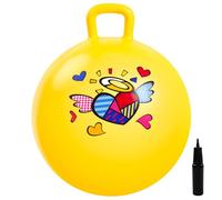 U&C Planet - Ballon Sauteur Géant 38-45 cm, Hopperball pour Enfants de 3 à 6 Ans - Bouncy Ball en PVC Robuste avec Pompe à Air - Bouncy Hopper pour Sauter et Jouer à l'Intérieur ou à l'Extérieur