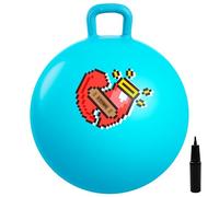 U&C Planet - Ballon Sauteur Géant 38-45 cm, Hopperball pour Enfants de 3 à 6 Ans - Bouncy Ball en PVC Robuste avec Pompe à Air - Bouncy Hopper pour Sauter et Jouer à l'Intérieur ou à l'Extérieur