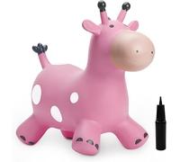 U&C Planet Jouets gonflables pour Enfants, Girafe, Cheval Gonflable, Cheval Sauteur, Jouets gonflables pour garçons et Filles, Gonflable Hopper Bouncy.