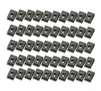 U-Clip Nut 25-Pack Black Galvanized Steel Fastener(50pack) | Black galvanized finish, rust resistant, spring steel core, fits tapping screws, pour versatile auto repair