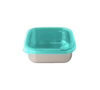 U Conserve - Récipient alimentaire carré en acier inoxydable avec couvercle en silicone 450 ml - Island Teal